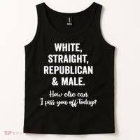 White Straight Republican Male Tank Top thumb 2