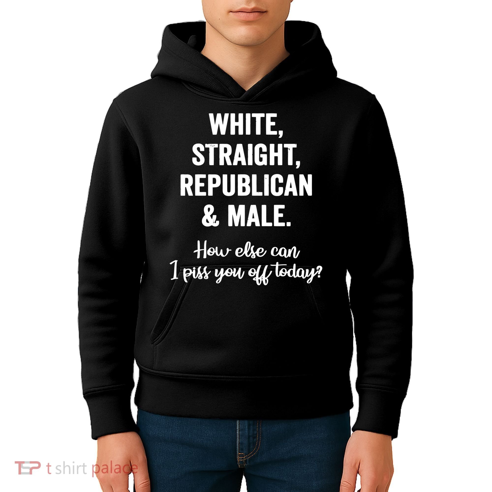 White Straight Republican Male Kids Hoodie