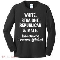 White Straight Republican Male Kids Long Sleeve Shirt thumb 0