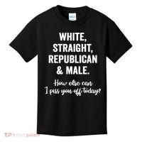 White Straight Republican Male Kids T-Shirt thumb 0