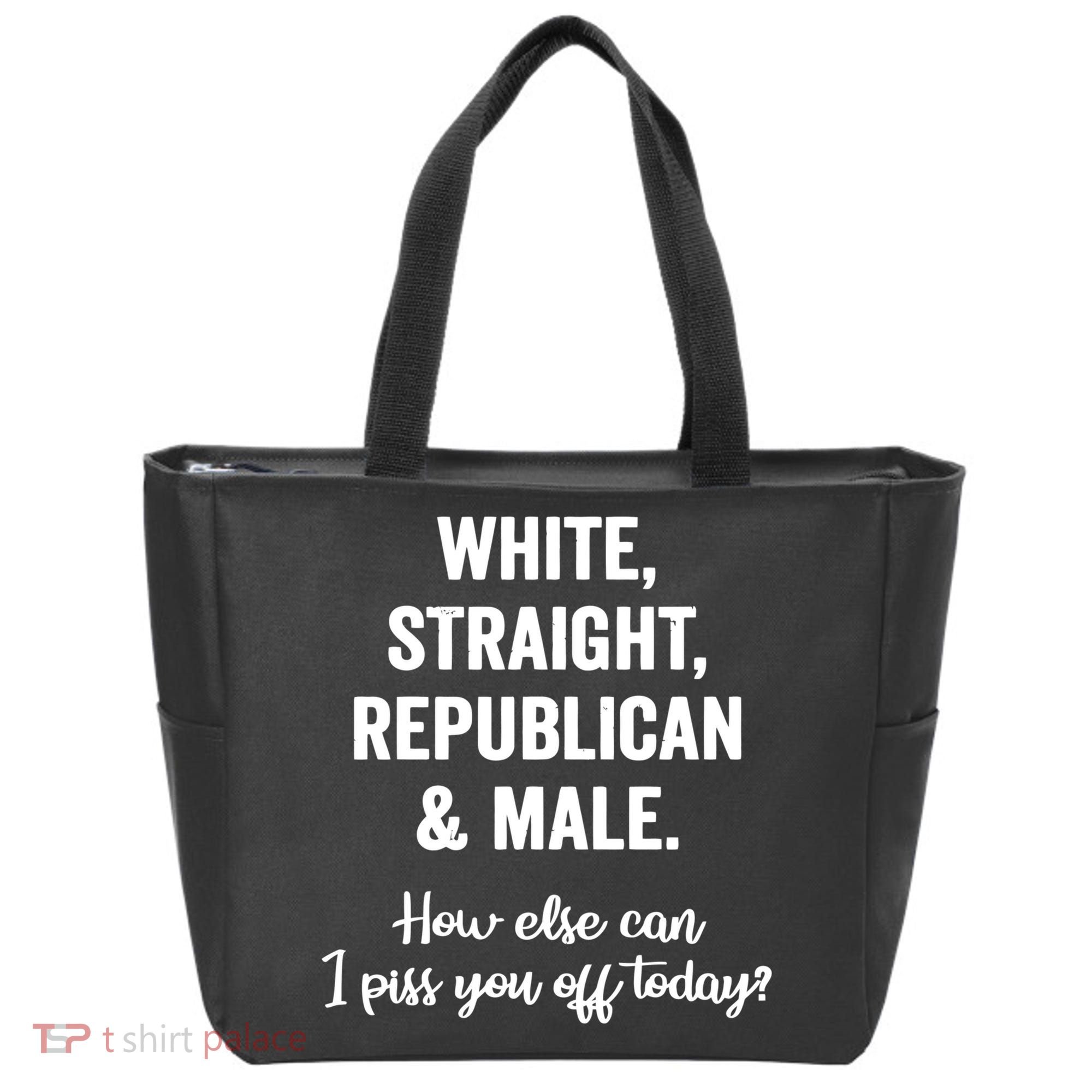 White Straight Republican Male Tote Bag