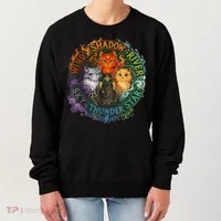 Wind Shadow River Star Thunder Sky Cat Feline Fire Women's Sweatshirt thumb 0