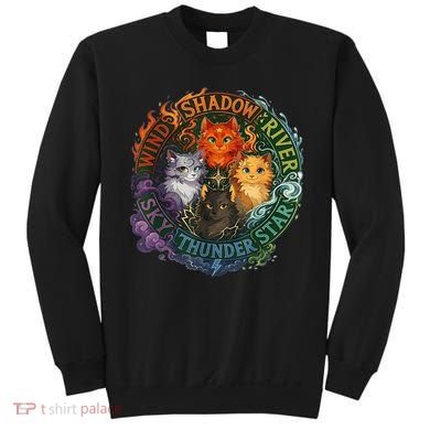 Wind Shadow River Star Thunder Sky Cat Feline Fire Sweatshirt