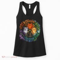 Wind Shadow River Star Thunder Sky Cat Feline Fire Women's Tank Top thumb 0