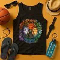 Wind Shadow River Star Thunder Sky Cat Feline Fire Tank Top thumb 4