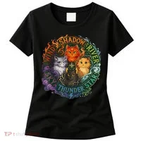 Wind Shadow River Star Thunder Sky Cat Feline Fire Women's T-Shirt thumb 0
