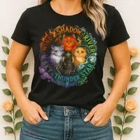 Wind Shadow River Star Thunder Sky Cat Feline Fire Women's T-Shirt thumb 2