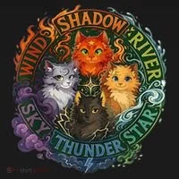 Wind Shadow River Star Thunder Sky Cat Feline Fire Women's T-Shirt thumb 6