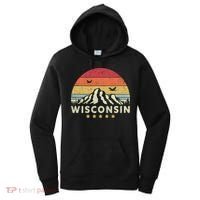 Wisconsin Shirt. Retro Style WI, USA Women's Hoodie thumb 0