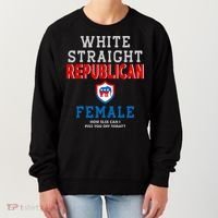 White Straight Republican Female Women's Sweatshirt thumb 0