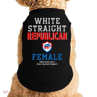White Straight Republican Female Doggie Tank