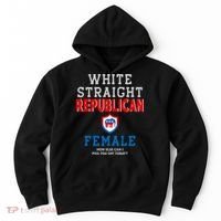 White Straight Republican Female Hoodie thumb 0