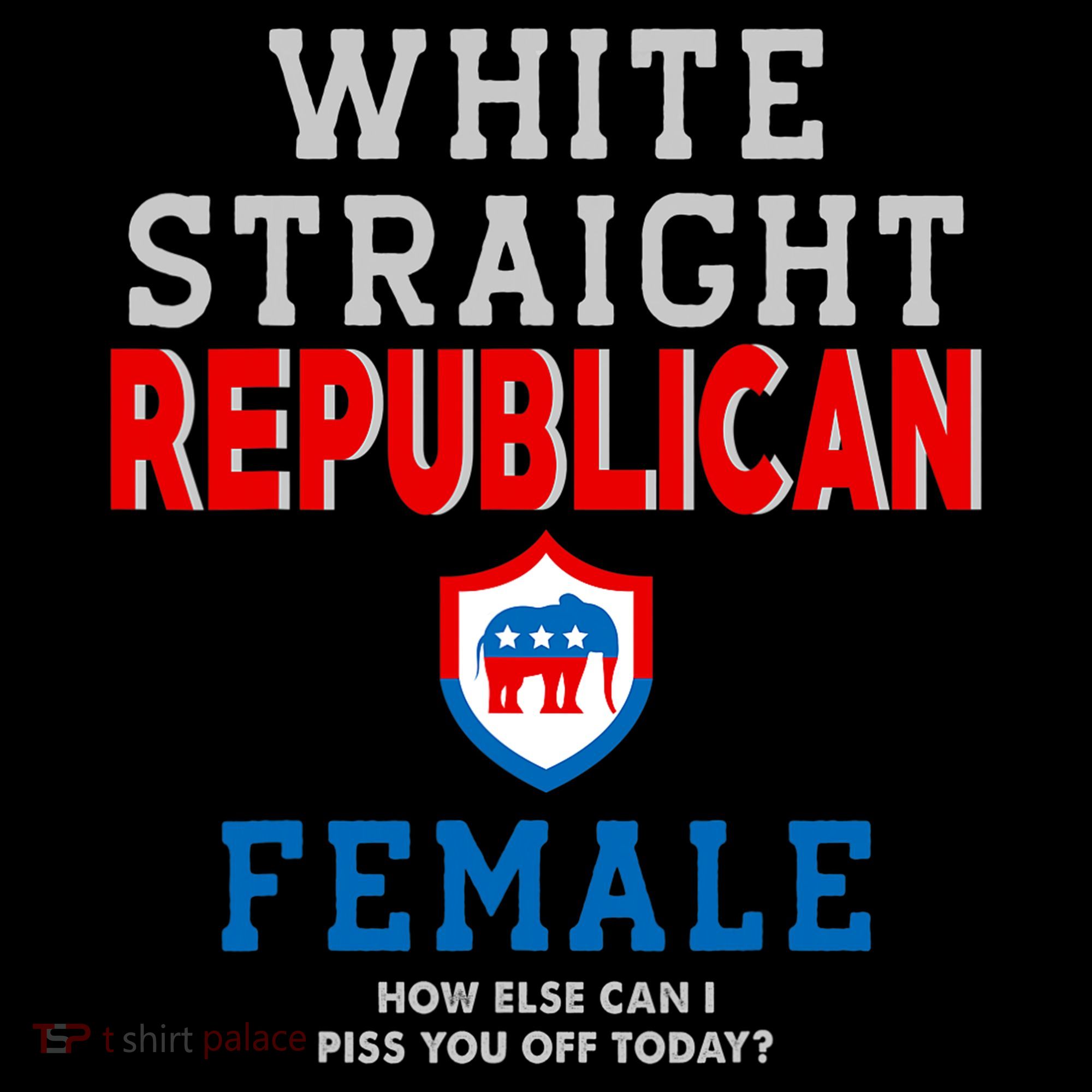 White Straight Republican Female Women's Hoodie