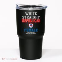 White Straight Republican Female Tumbler thumb 0