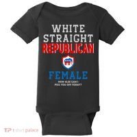 White Straight Republican Female Baby Bodysuit thumb 0