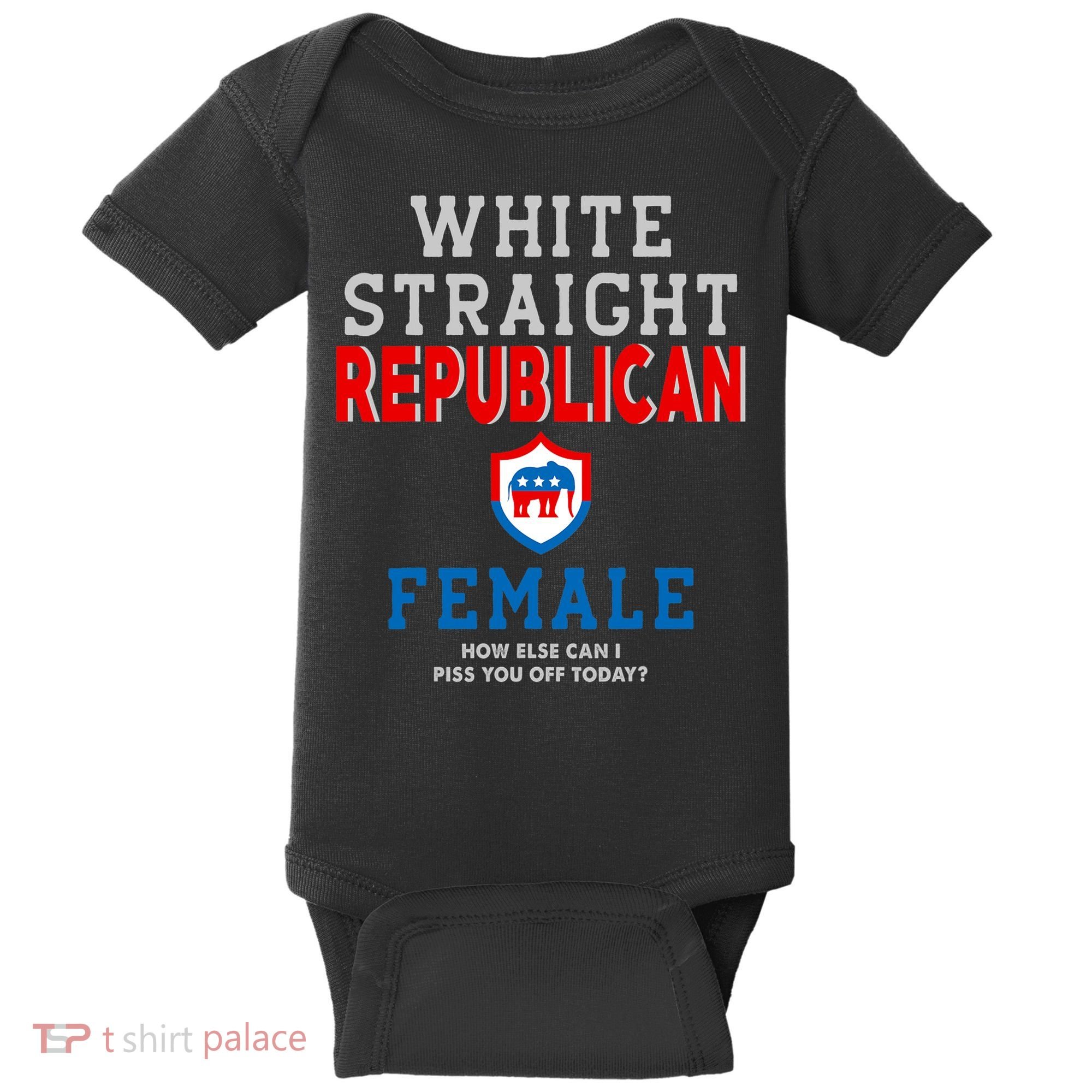 White Straight Republican Female Baby Bodysuit
