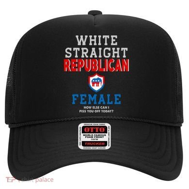 White Straight Republican Female Hat
