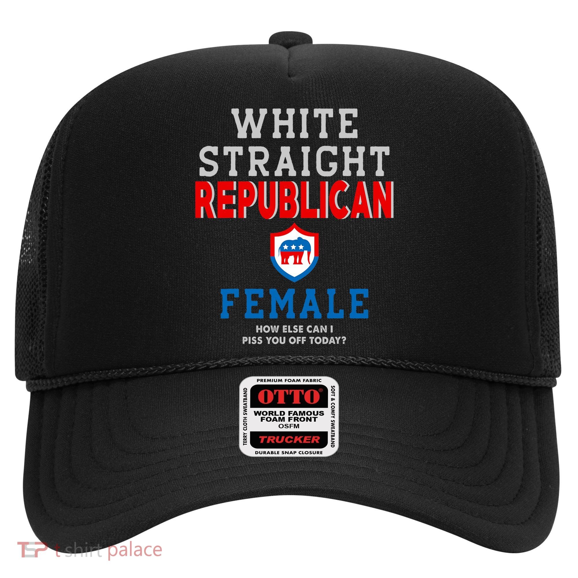 White Straight Republican Female Hat