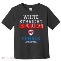 White Straight Republican Female Toddler T-Shirt thumb 0