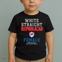 White Straight Republican Female Toddler T-Shirt thumb 2