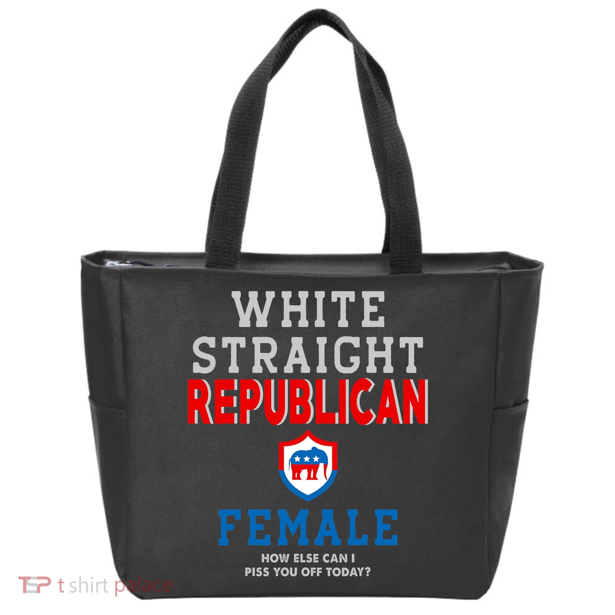 White Straight Republican Female Tote Bag