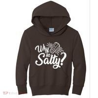 Why So Salty Kids Hoodie thumb 0