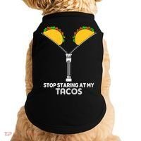 Wo Stop Staring At My Tacos Mexican Cinco De Mayo Doggie Tank thumb 0
