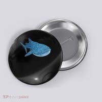 Whale Shark Scuba Diving Snorkeling Button thumb 0