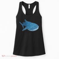 Whale Shark Scuba Diving Snorkeling Women's Tank Top thumb 0