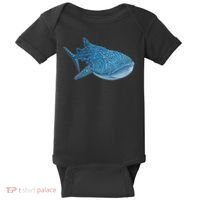 Whale Shark Scuba Diving Snorkeling Baby Bodysuit thumb 0