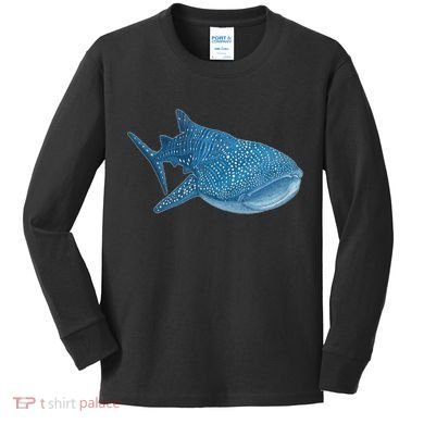 Whale Shark Scuba Diving Snorkeling Kids Long Sleeve Shirt