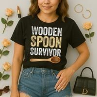 Wooden Spoon Survivor Funny Wooden Spoon Survivor Meme Comfort Colors Boxy T-Shirt thumb 2