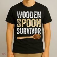 Wooden Spoon Survivor Funny Wooden Spoon Survivor Meme T-Shirt thumb 3
