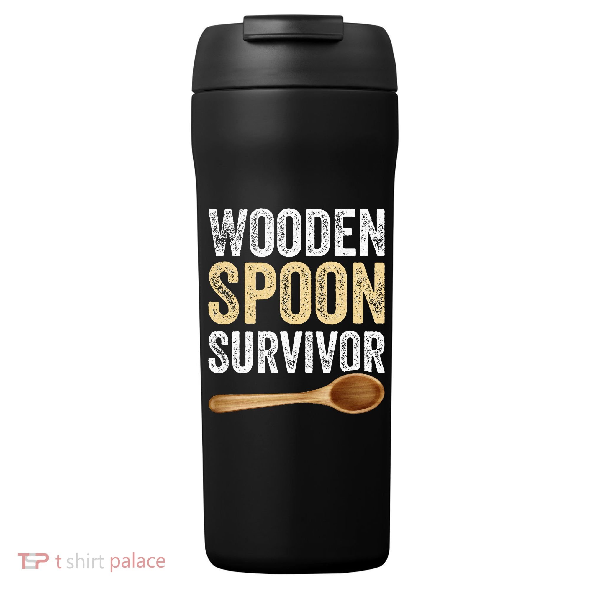 Wooden Spoon Survivor Funny Wooden Spoon Survivor Meme 24oz Duet Stainless Steel Tumbler