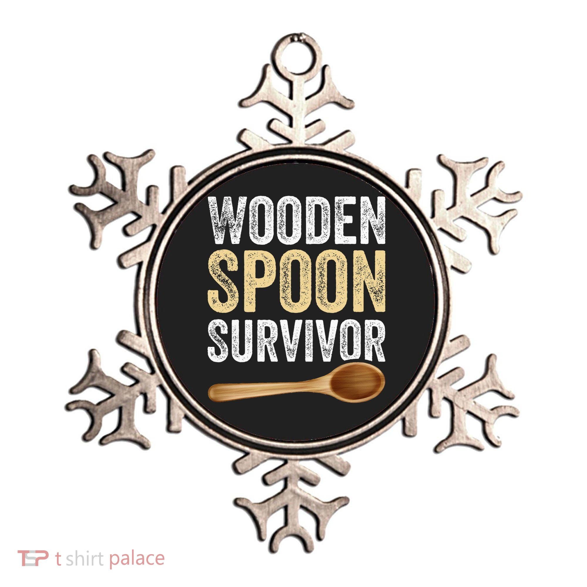 Wooden Spoon Survivor Funny Wooden Spoon Survivor Meme Ornament