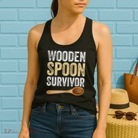 Wooden Spoon Survivor Funny Wooden Spoon Survivor Meme Women's Tank Top thumb 2