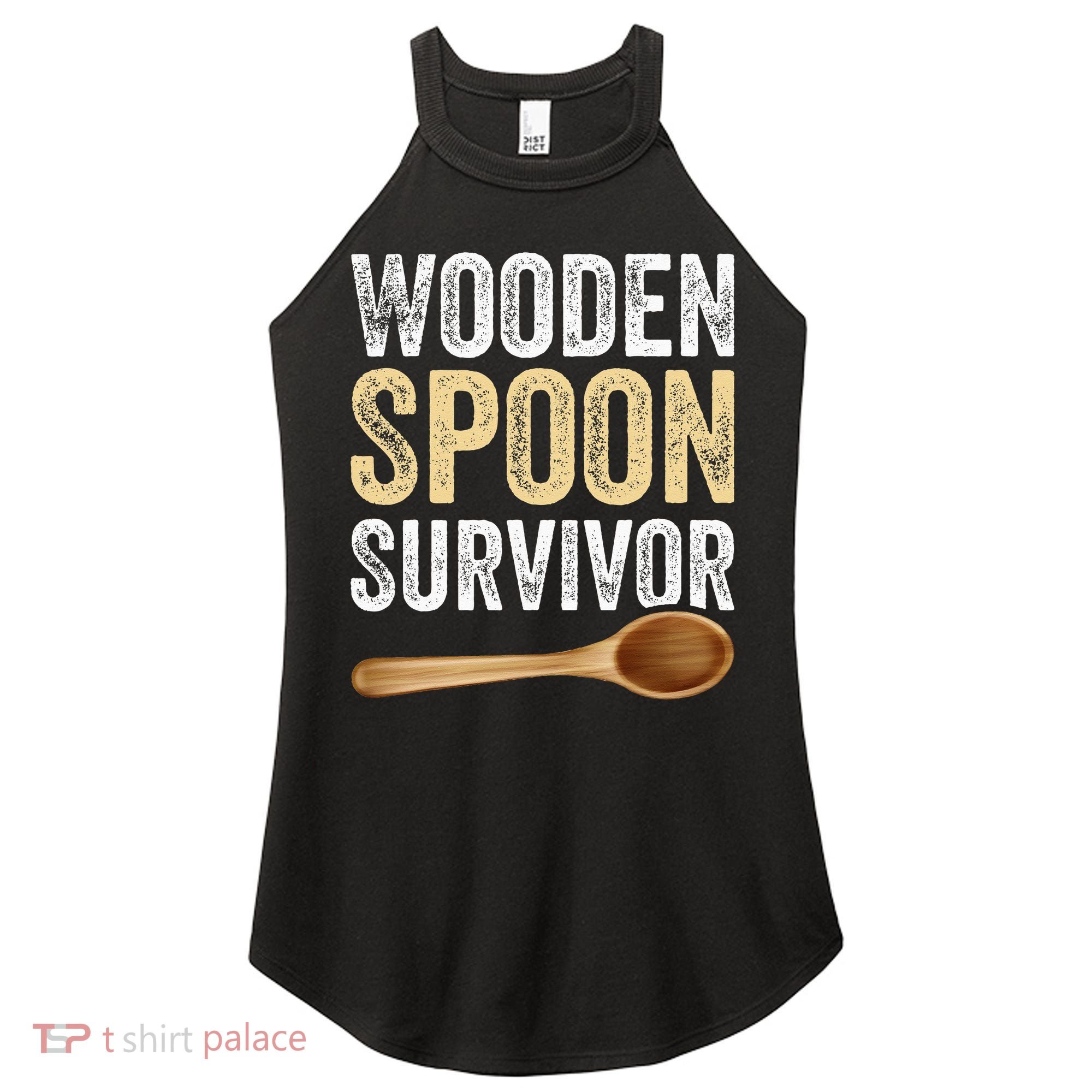 Wooden Spoon Survivor Funny Wooden Spoon Survivor Meme Women's Perfect Tri Rocker Tank