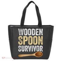 Wooden Spoon Survivor Funny Wooden Spoon Survivor Meme Tote Bag thumb 0