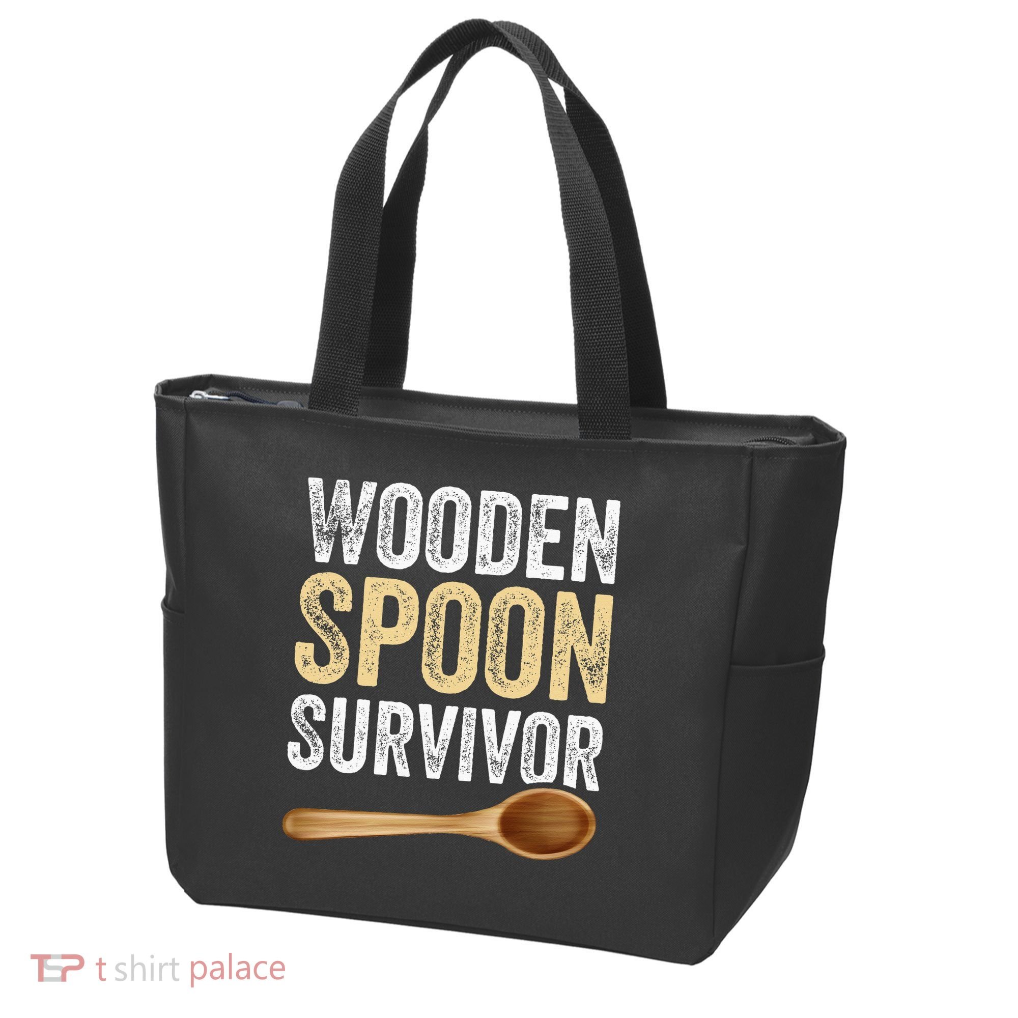 Wooden Spoon Survivor Funny Wooden Spoon Survivor Meme Tote Bag