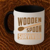 Wooden Spoon Survivor Funny Coffee Mug thumb 2
