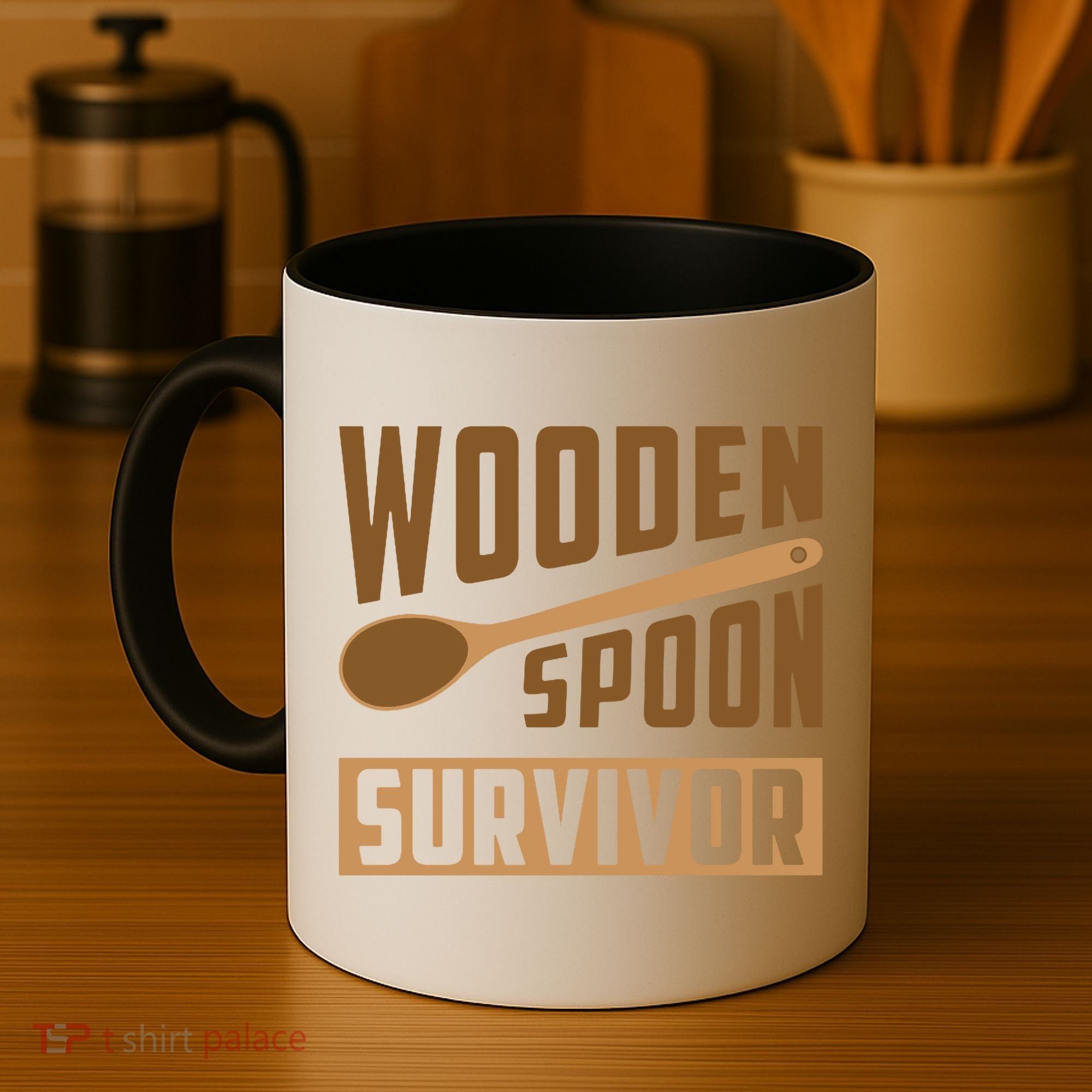 Wooden Spoon Survivor Funny Coffee Mug