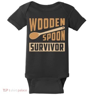 Wooden Spoon Survivor Funny Baby Bodysuit