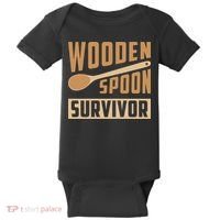 Wooden Spoon Survivor Funny Baby Bodysuit thumb 0