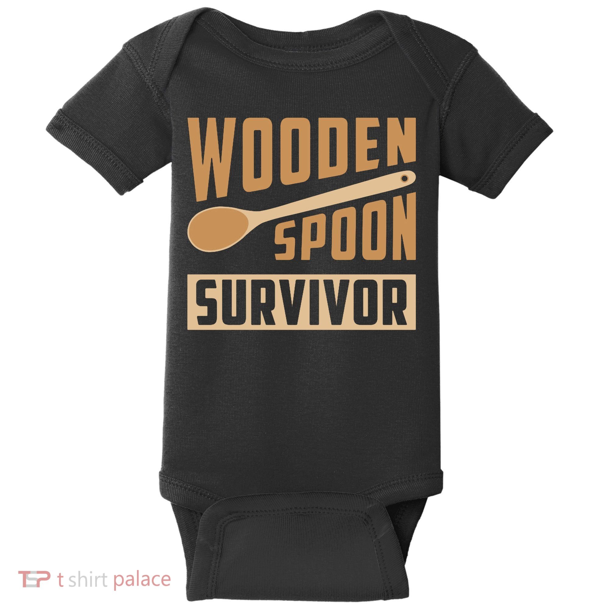 Wooden Spoon Survivor Funny Baby Bodysuit