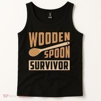 Wooden Spoon Survivor Funny Tank Top thumb 2
