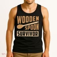 Wooden Spoon Survivor Funny Tank Top thumb 3
