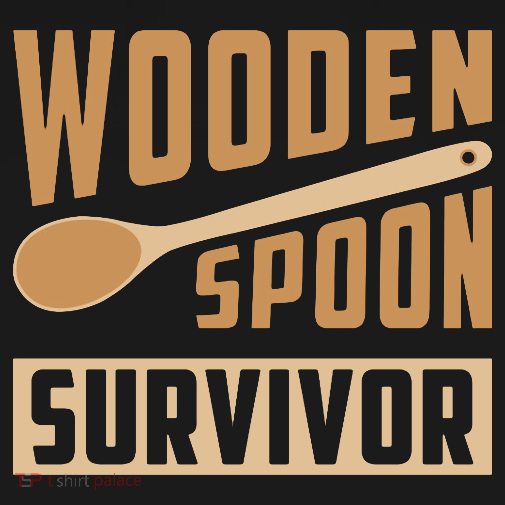 Wooden Spoon Survivor Funny Kids T-Shirt