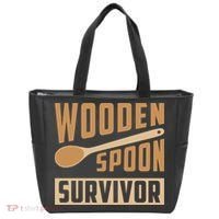 Wooden Spoon Survivor Funny Tote Bag thumb 0