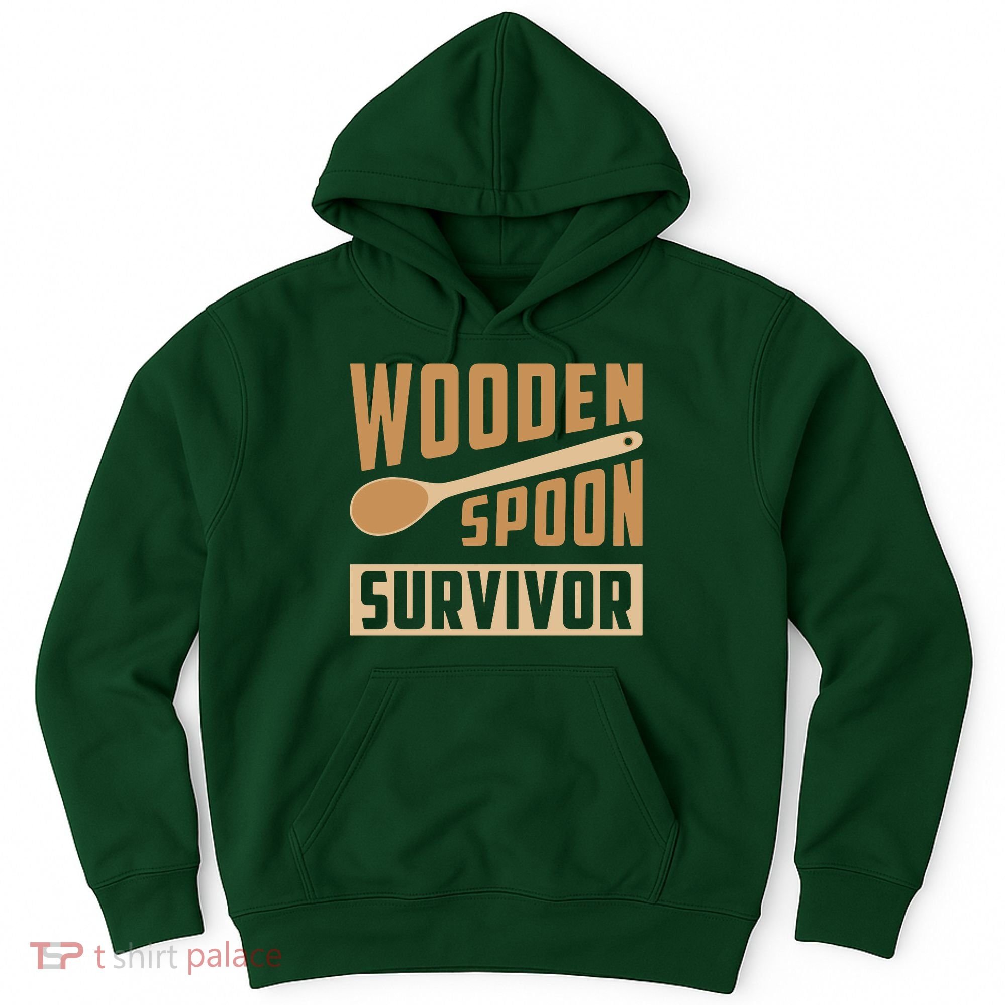 Wooden Spoon Survivor Funny Hoodie