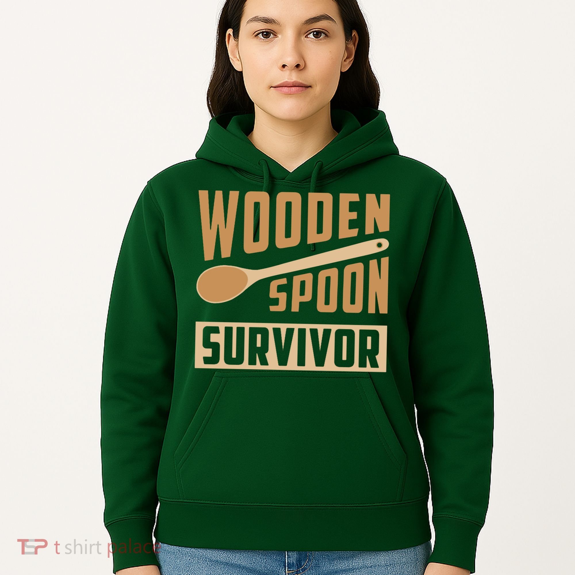 Wooden Spoon Survivor Funny Hoodie